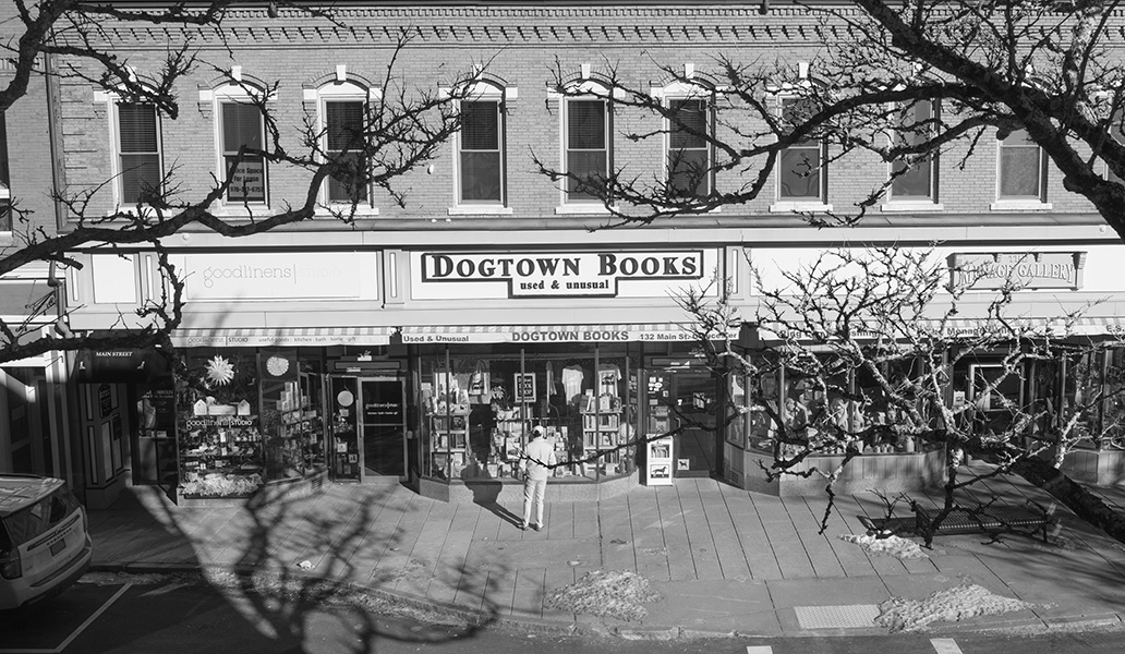 Infrared Photo of Storefronts From Aboce.
